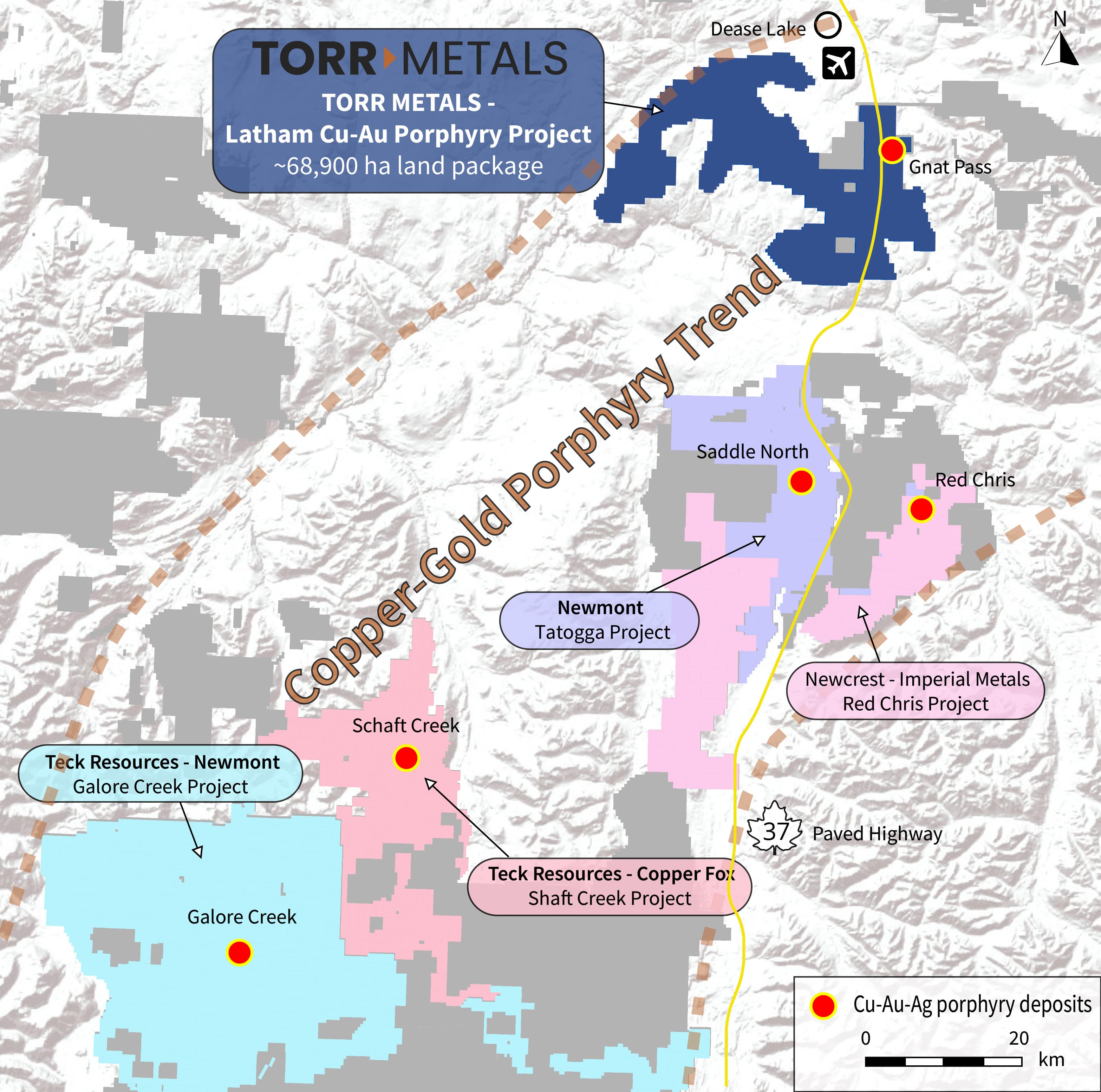 Latham property geology and mineral occurrences